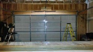cracked garage door